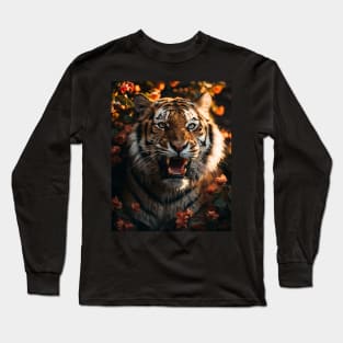 Floral Tiger Roar 4 Long Sleeve T-Shirt